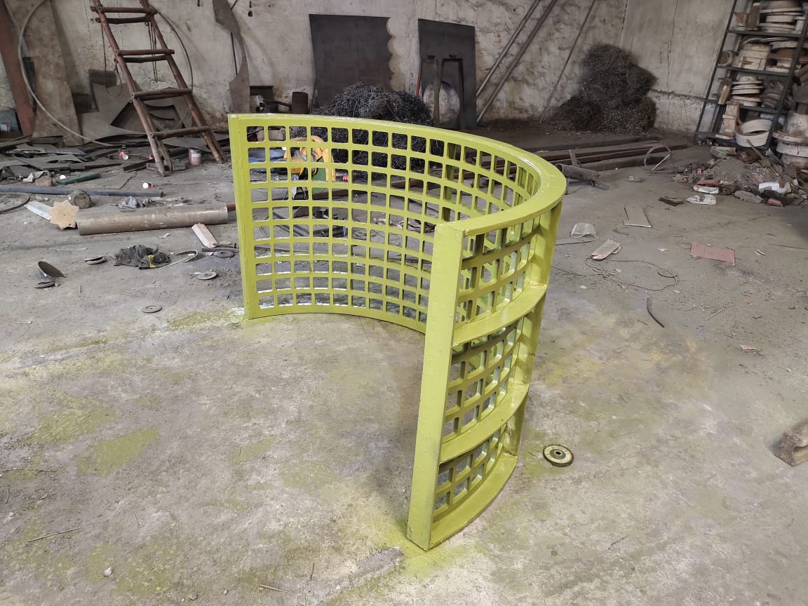 Chipper machine in industrial setting